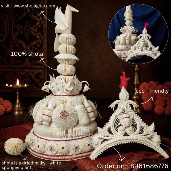 Chandramallika Topor - Mukut Set