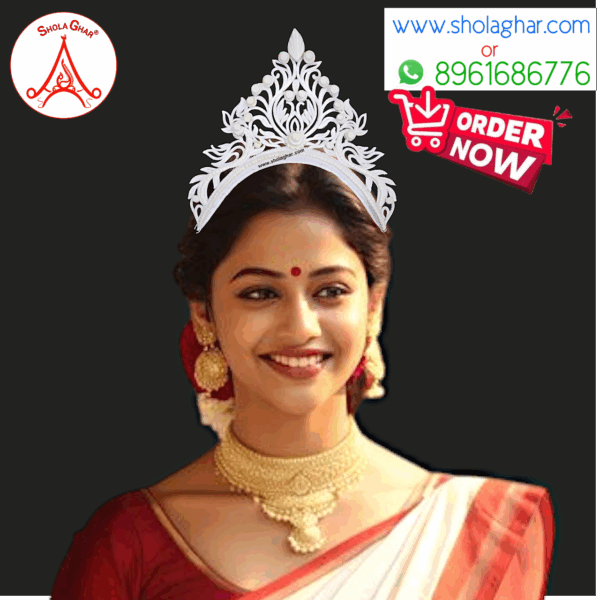 Kunjalota Bridal Mukut (White)