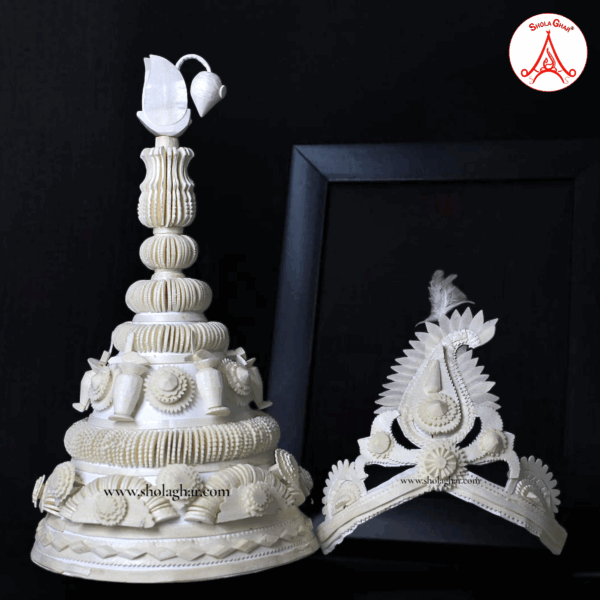 Korobi Topor Mukut Set (White)