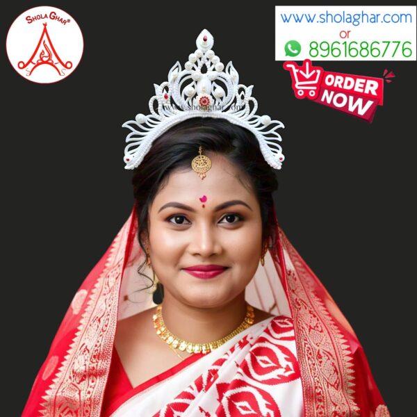 Jolpoddo Bridal Mukut (Pearl)