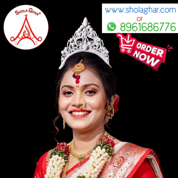 Rojonigondha Bridal Mukut (White)
