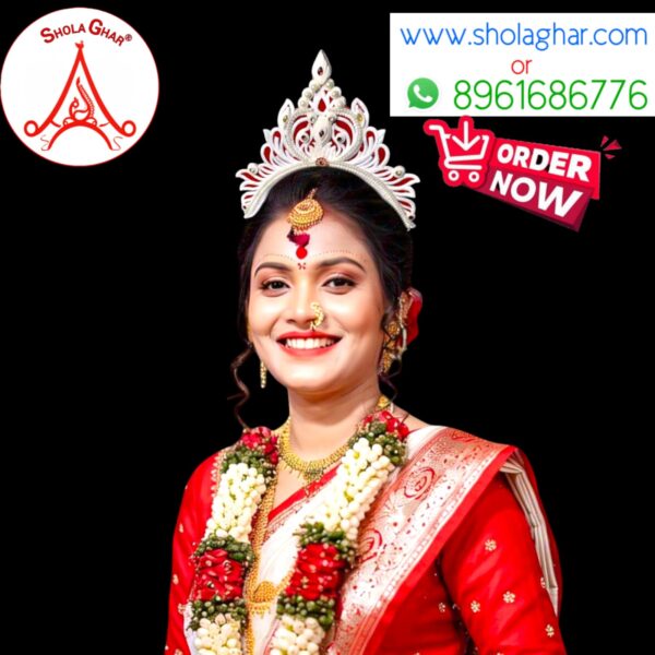 Jolpoddo Bridal Mukut (Red)