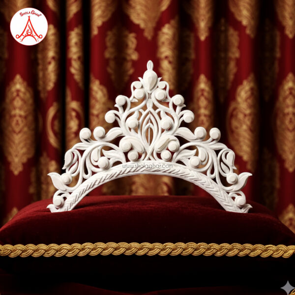 𝐊𝐮𝐡𝐮𝐫𝐚𝐧𝐢 Bridal Mukut (White)