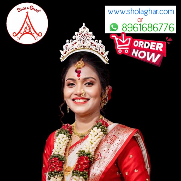 𝐊𝐮𝐡𝐮𝐫𝐚𝐧𝐢 Bridal Mukut (Red)