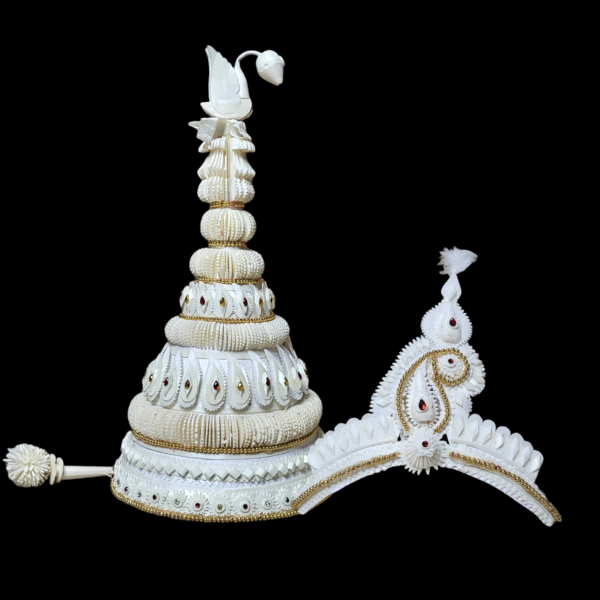 Rajlokkhi Topor Mukut Set (Golden)