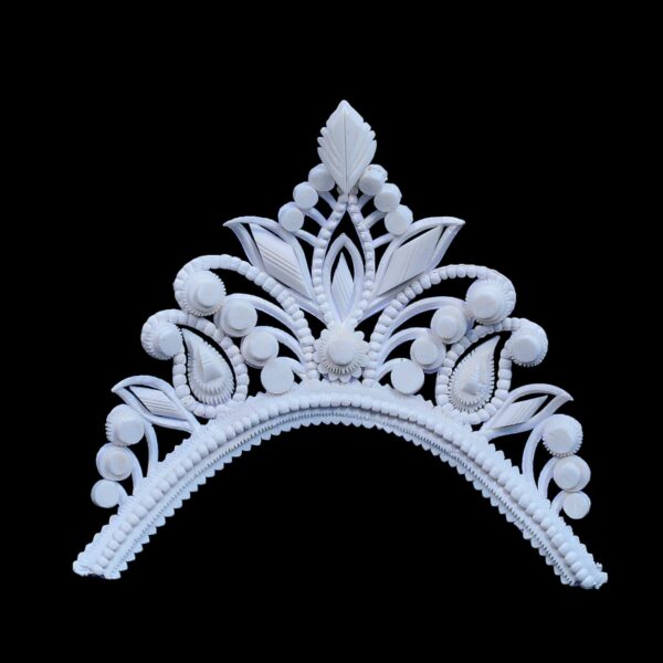 Aashalota Bridal Mukut (White)