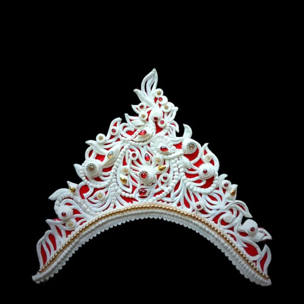 Shondhamaloti Bridal Mukut (Red)