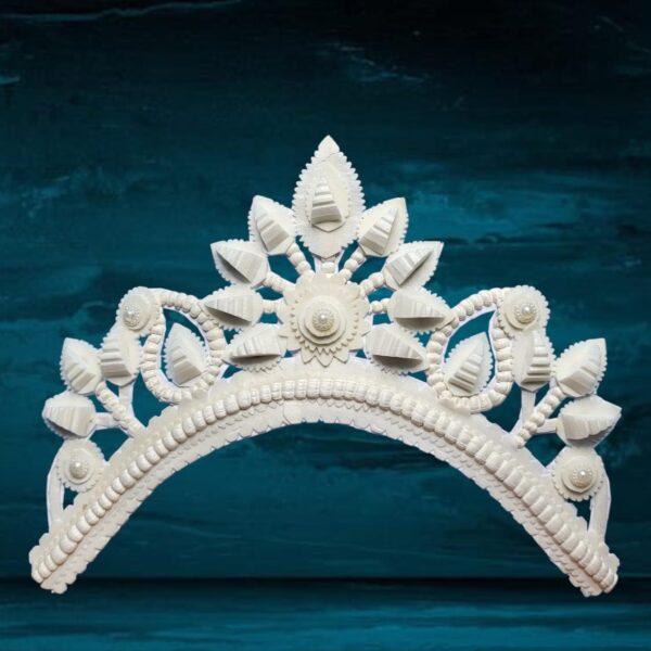 Kolmilota Bridal Mukut (White)