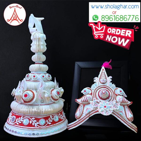 Chondro Chur Bridal Topor -Mukut Set