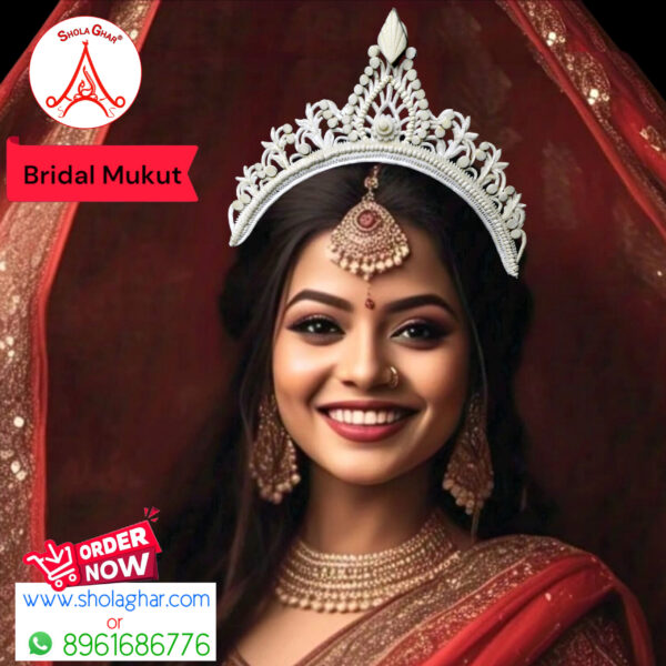 Vani Bridal Mukut (White)