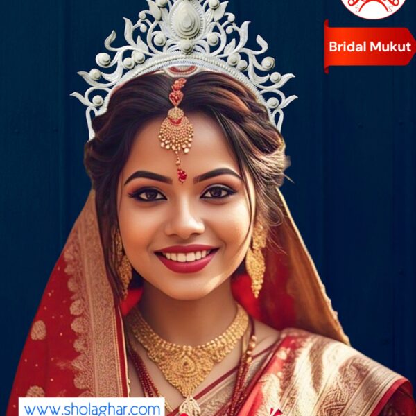 Yashwina Bridal Mukut (White)