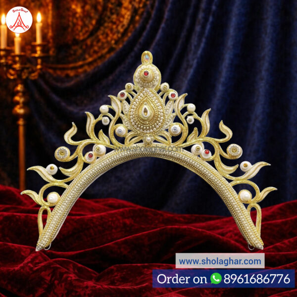 Yashwina Bridal Mukut (Golden)