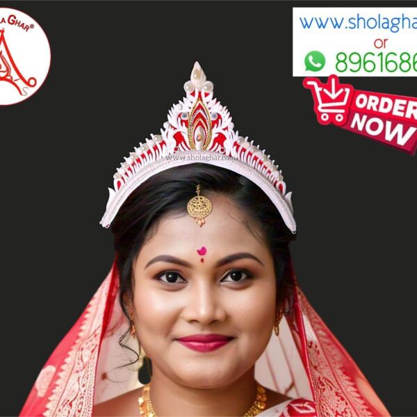 Adhika Bridal Mukut(Red)